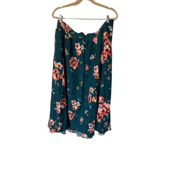 Torrid Tea Length Challis A-line Skirt 3 - Picture 1 of 6